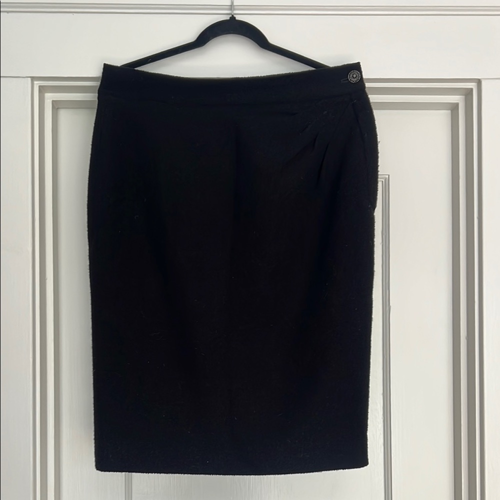 Chanel Black Pencil Skirt